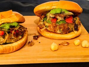 Potato & Chickpea Vegan Burger