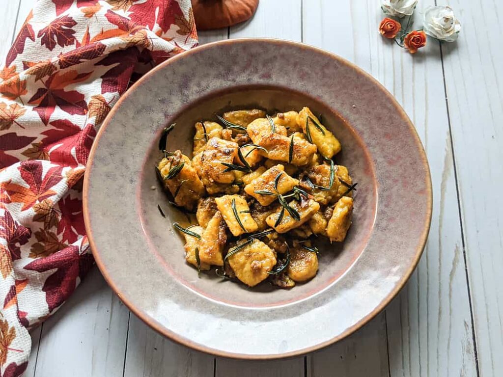 pumpkin gnocchi pasta