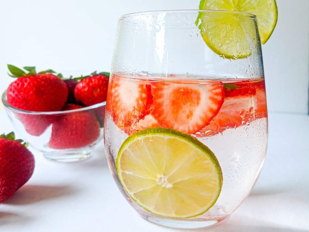 Strawberry Lime Infused Water