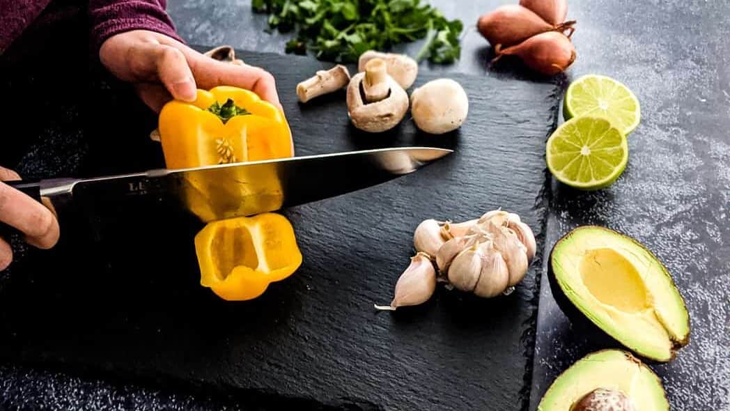 tuo cutlery knives to meal prep for chicken taco recipe