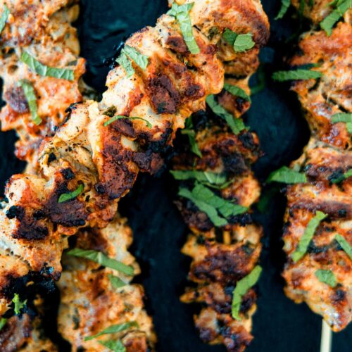 Tequila Lime Chicken Skewers