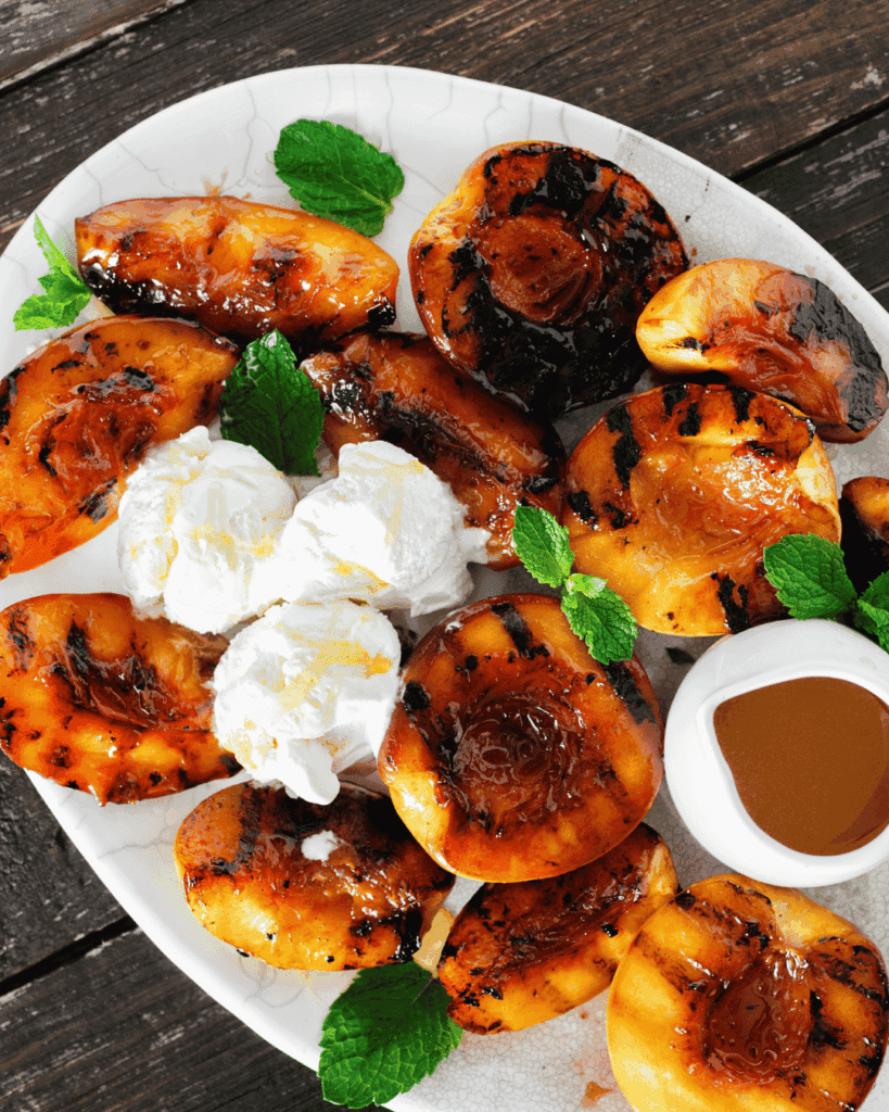 grilled peaches hngbygurleen